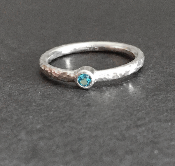 Verlobungsring Topas Silber (925)
